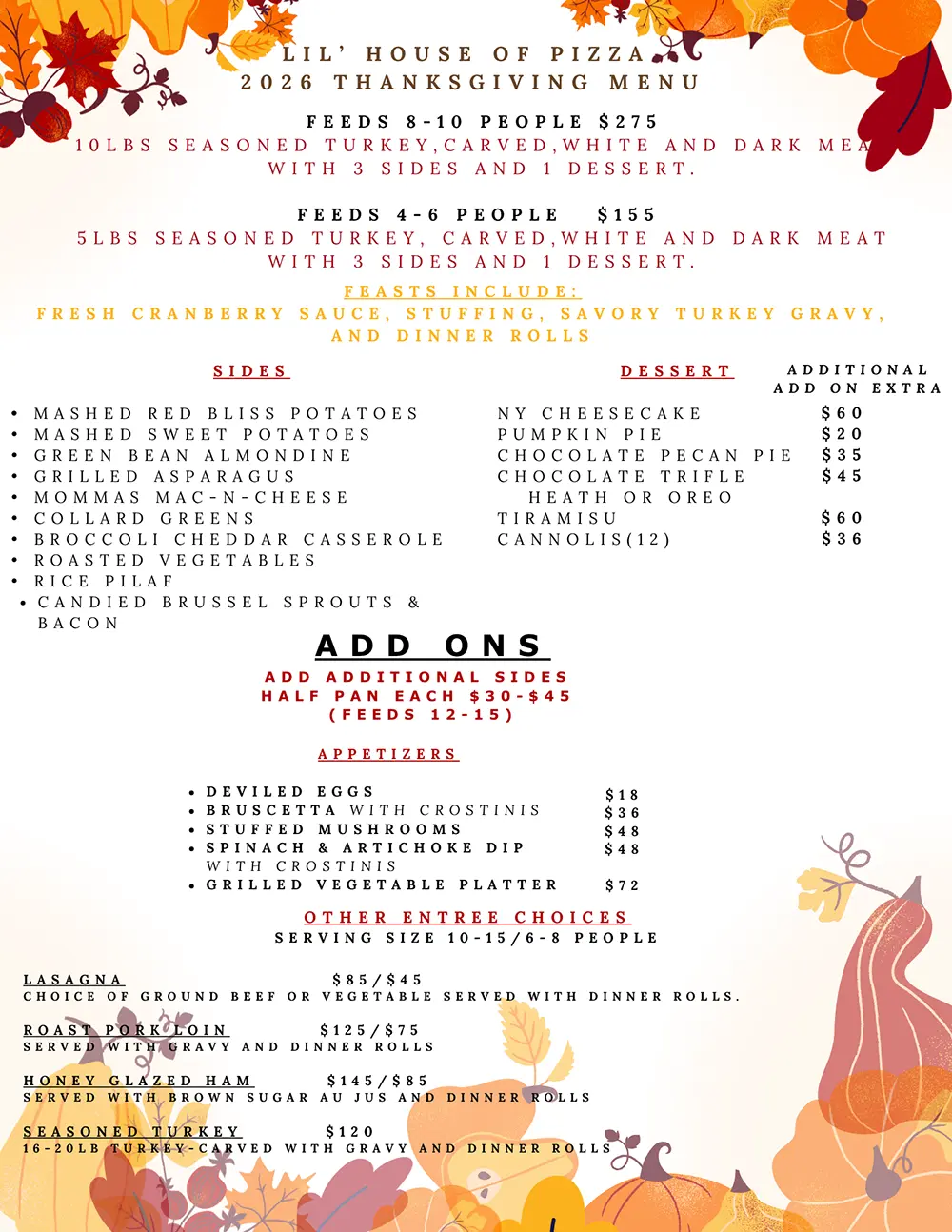 Thanksgiving Catering