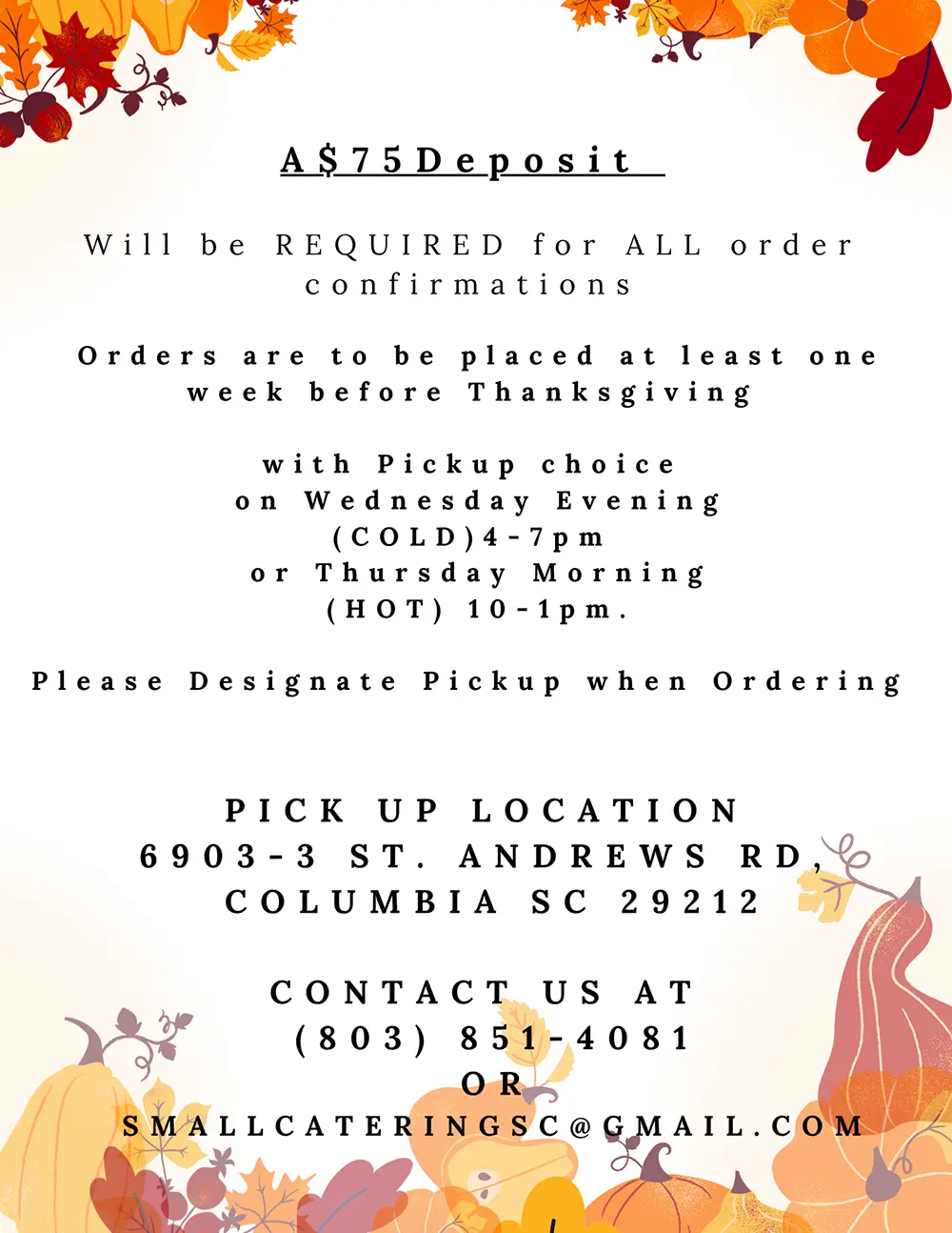 Thanksgiving Catering